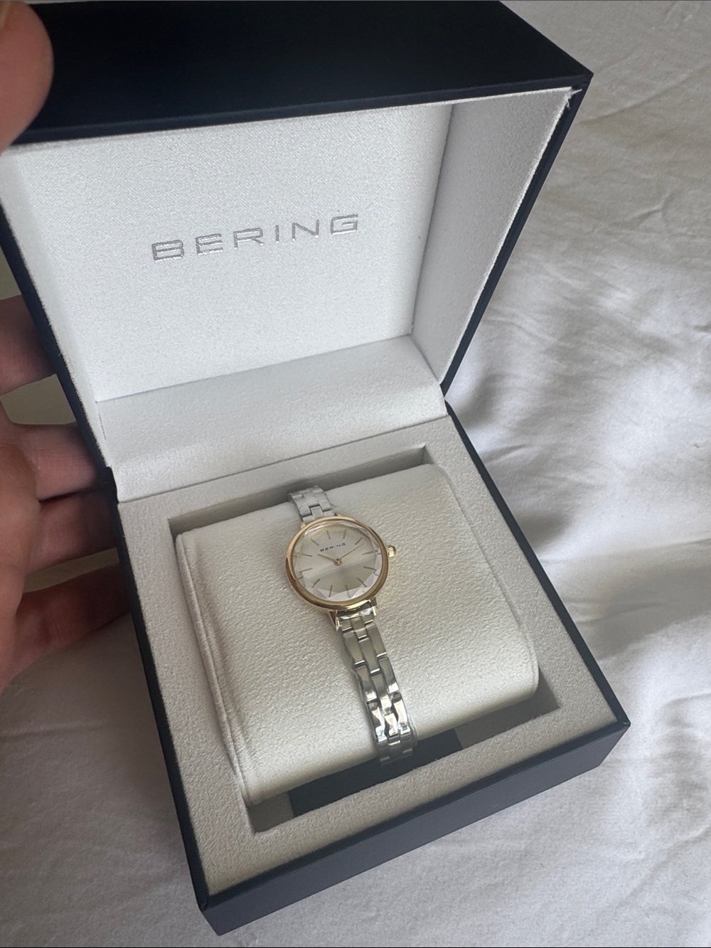 Bering Two-Tone Women's Bracelet Watch in Silver and Gold - Picture 6 of 7